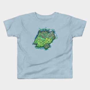 Counter Fish Almost in Profile Kids T-Shirt